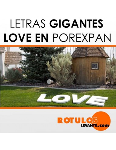 Letras gigantes love decoración