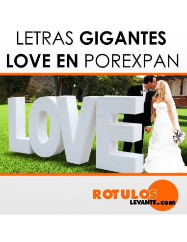Letras gigantes love decoración