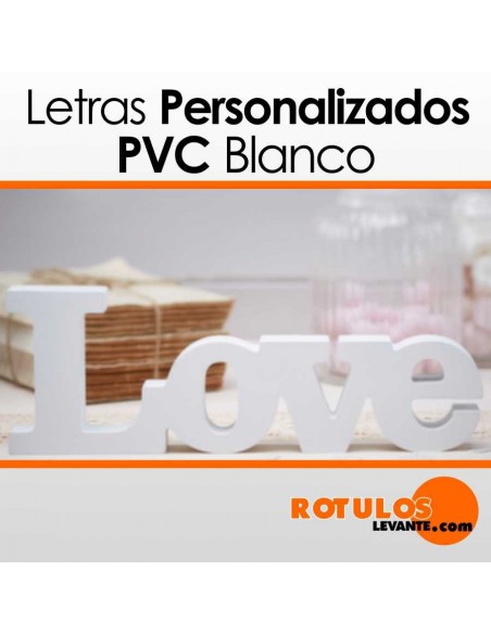 Nombres personalizados pvc