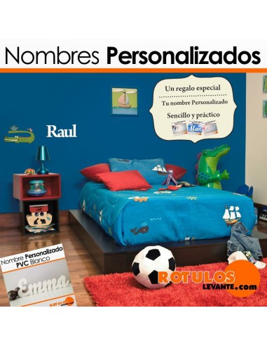 Nombres personalizados pvc