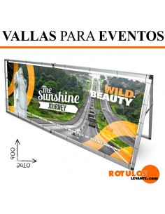 Valla publicitaria para eventos