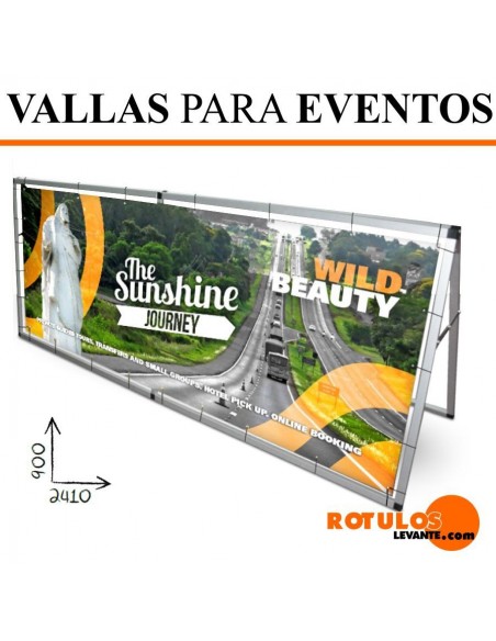 Valla publicitaria para eventos