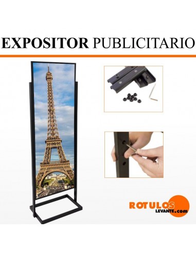 Expositor publicitario de acero