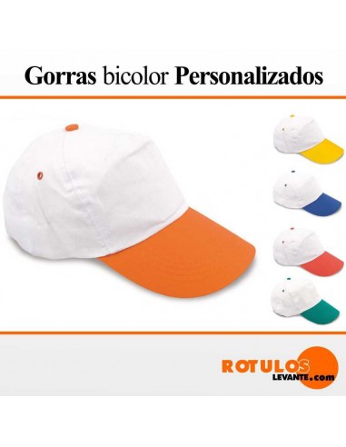Gorra personalizada bicolor