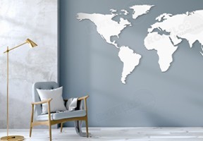 MAPAS DECORATIVOS EN RELIEVE