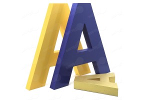 LETRAS CORPOREAS EN RELIEVE