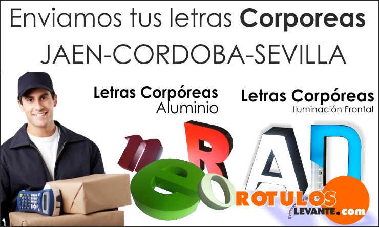 letras corporeas en jaen-cordoba-sevilla