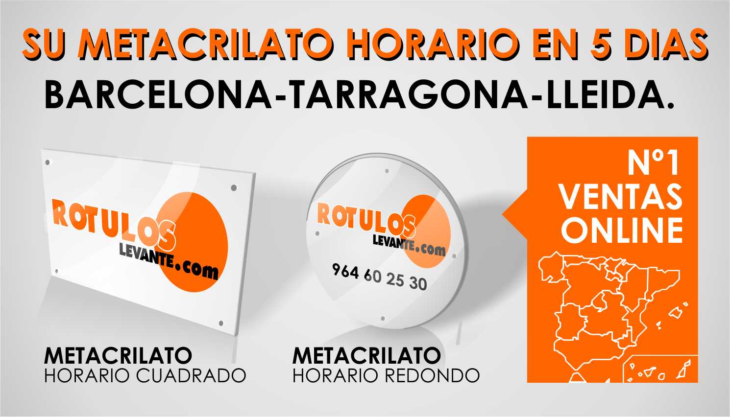 Placas metacrilato en Barcelona