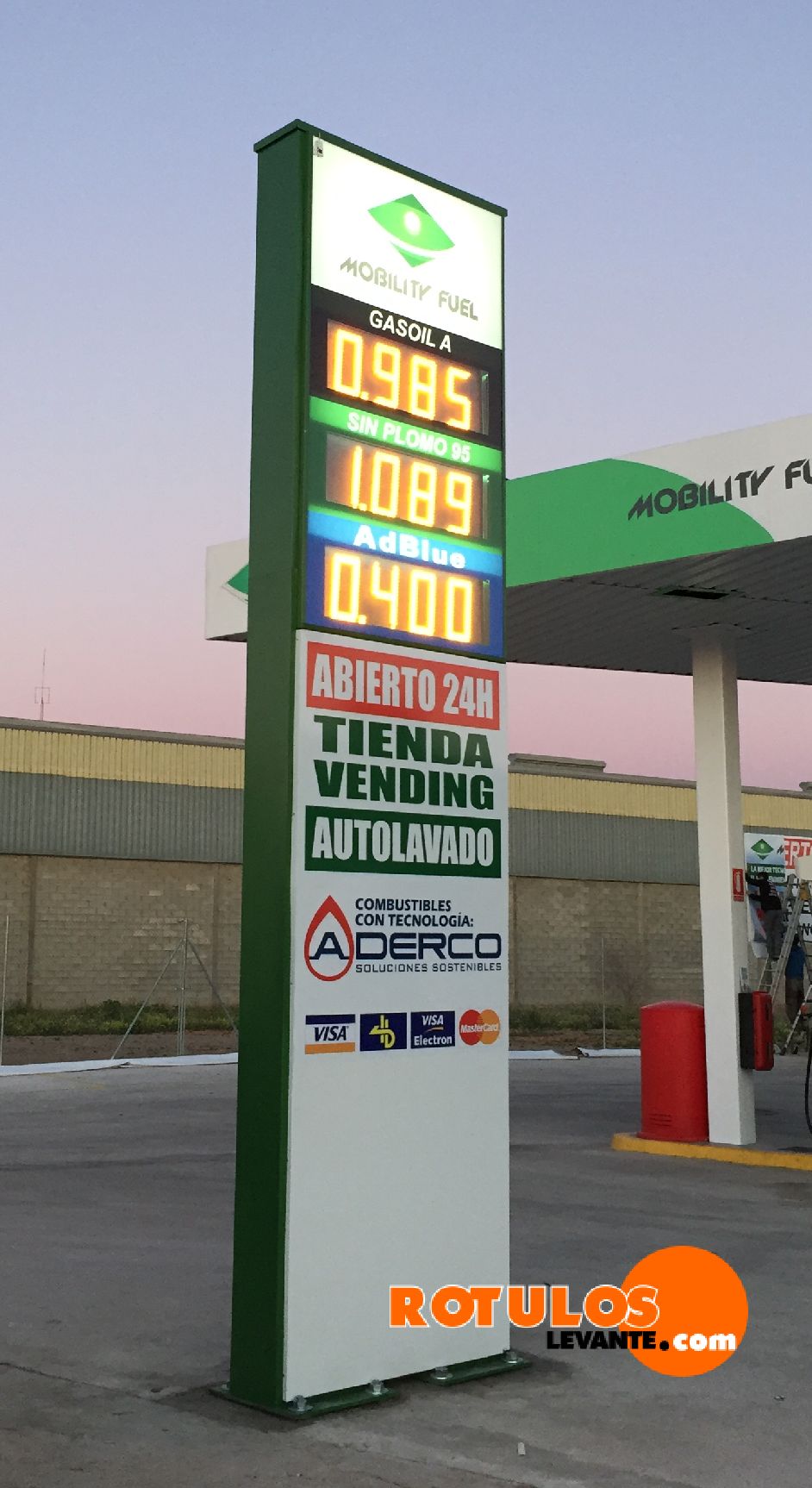 preciario gasolinera