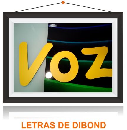 Letras corporeas Dibond