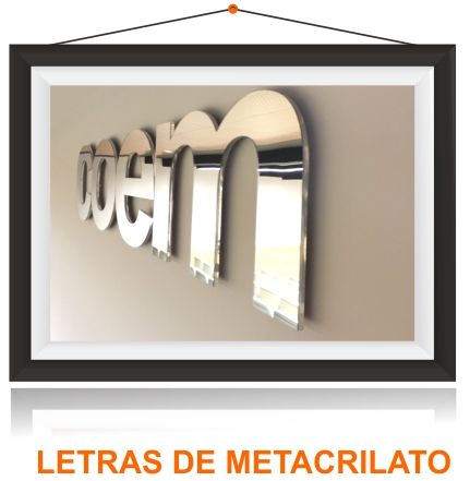 Letras corporeas Metacrilato