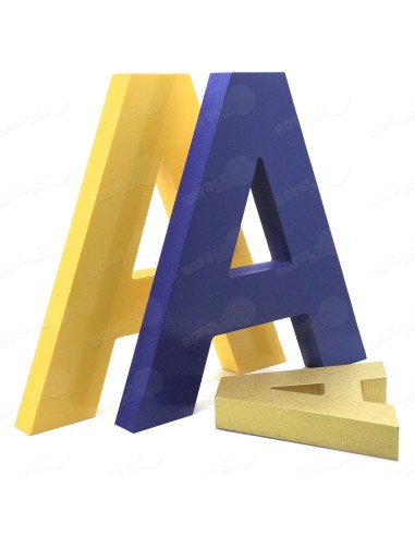 Letras corpóreas PVC macizas