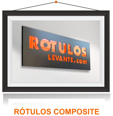 Rotulos led composite