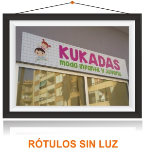 Rotulos sin luz