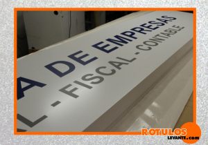Rótulo cajon sin Luz Gestoría