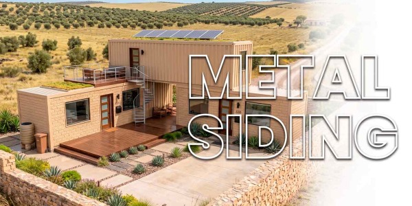 METAL SIDING Revestimiento de fachadas para contenedores y edificios